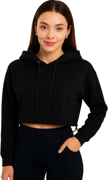 Women Full Sleeve Solid Reversible Sweatshirt