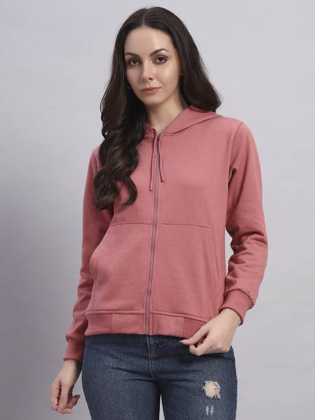 Resilience Full Sleeve Solid Women Sweatshirt