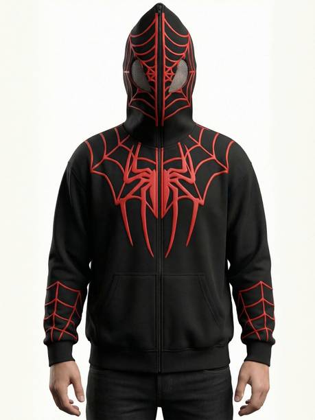 Men & Women Full Sleeve Graphic Print, Printed Hooded Sweatshirt