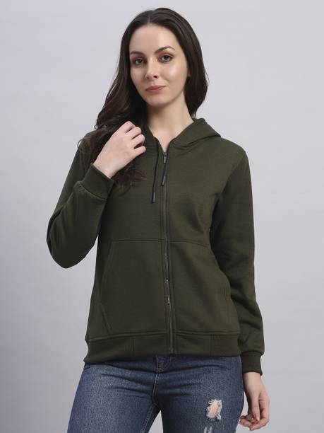 Resilience Full Sleeve Solid Women Sweatshirt