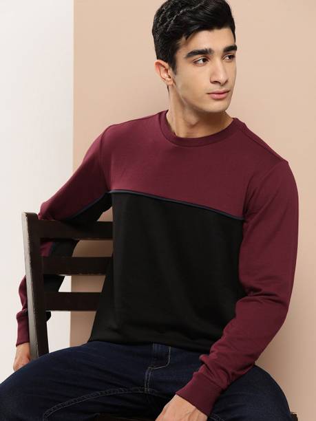 INVICTUS Full Sleeve Color Block Men Sweatshirt