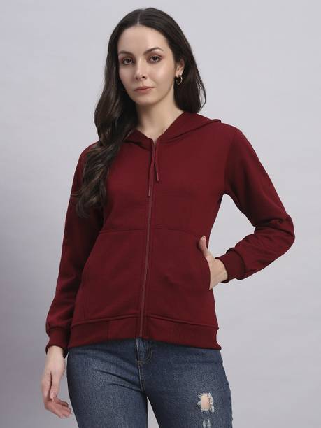 Resilience Full Sleeve Solid Women Sweatshirt