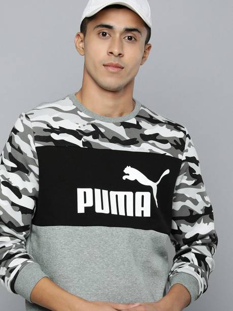 Up to 40% off PUMA Men Full Sleeve Printed Sweatshirt on Flipkart starting at ₹999