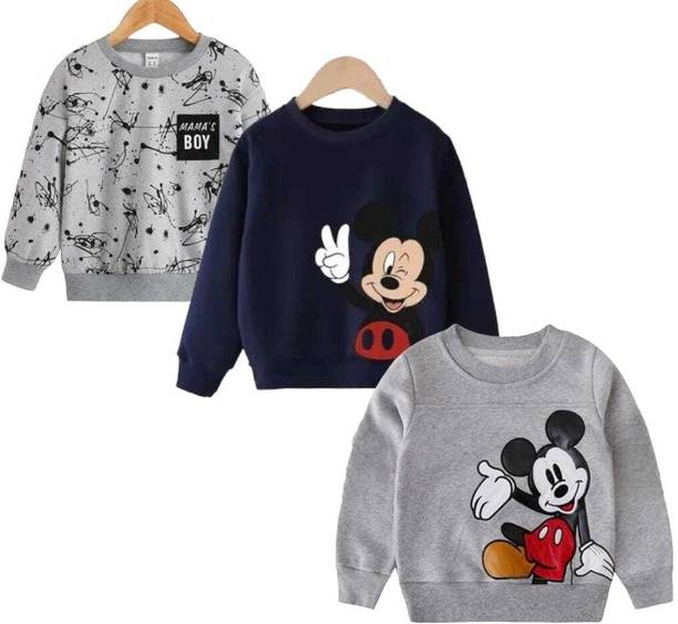 Baby Boys & Baby Girls Full Sleeve Printed Sweatshirt