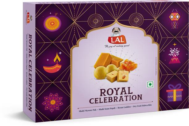 Lal Sweets Royal Celebration - 800gm||Divali Sweets||Festive Gifts|| Box