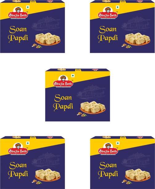 BHUJIYA SETH soan papdi combo pack 200 gm x 5 box Box