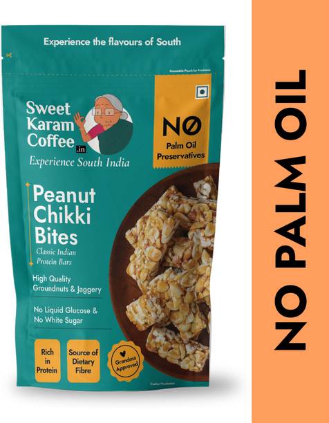 Sweet Karam Coffee Peanut Chikki Bites Pouch