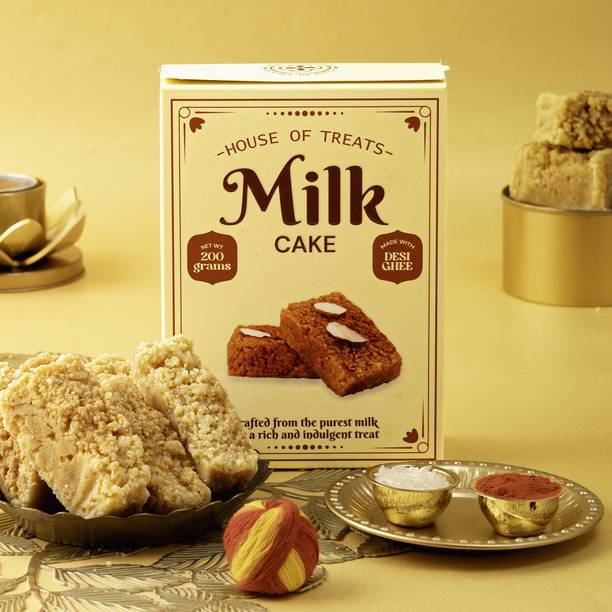 HyperFoods Bhai Dooj Gift Hamper Milk Cake 200 Grams Combo
