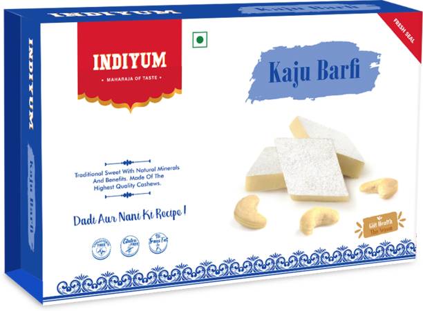 Indiyum Mithai Kaju Katli Sweet Kaju Barfi Box