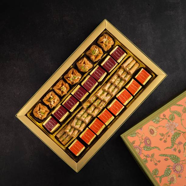 The Baklava Box Raksha Bandhan Assorted Baklava & Bite Sweets Box