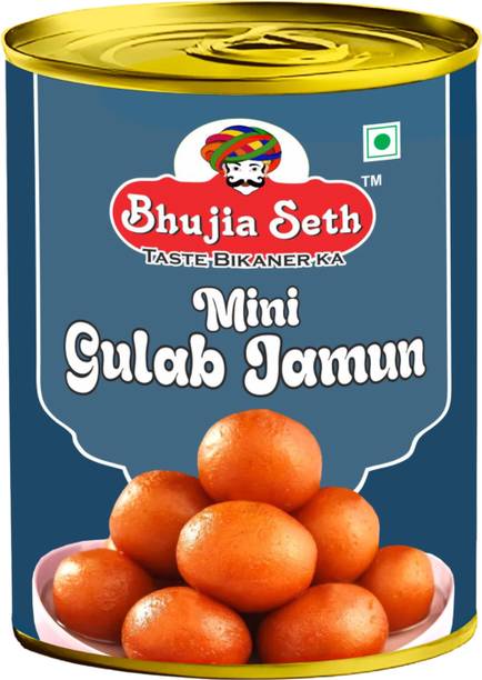 BHUJIYA SETH sweets Mini Gulab Jamun mithai 1 kg tin