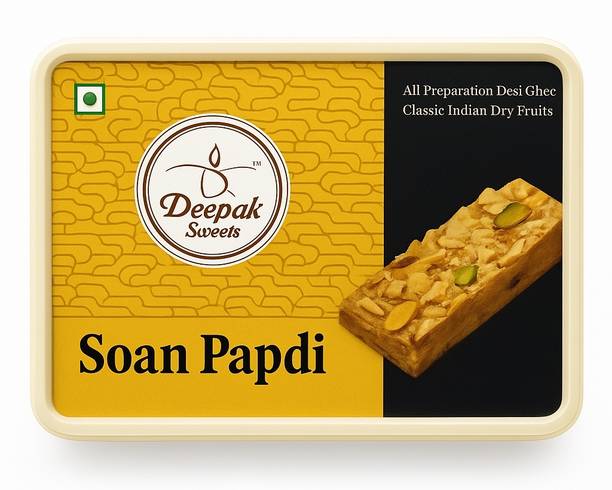 deepak sweets Premium Soan Papdi –Desi Ghee & Dry Fruits Box