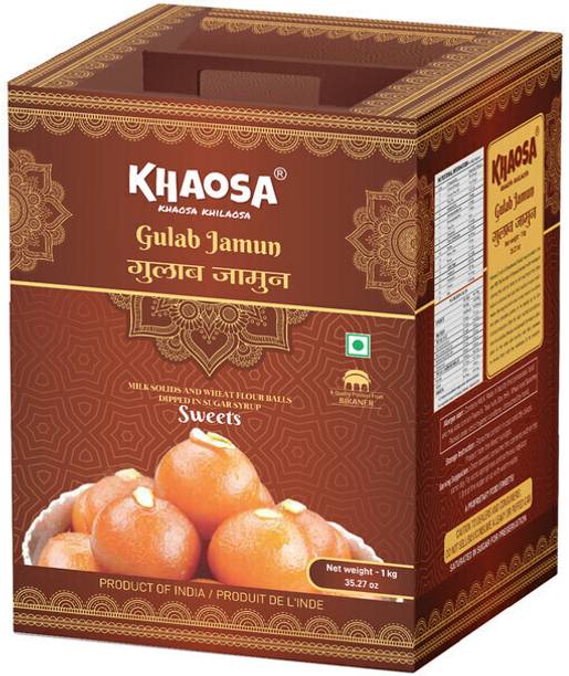 KHAOSA Gulab Jamun 1Kg Premium Quality Authentic Bikaneri Tin