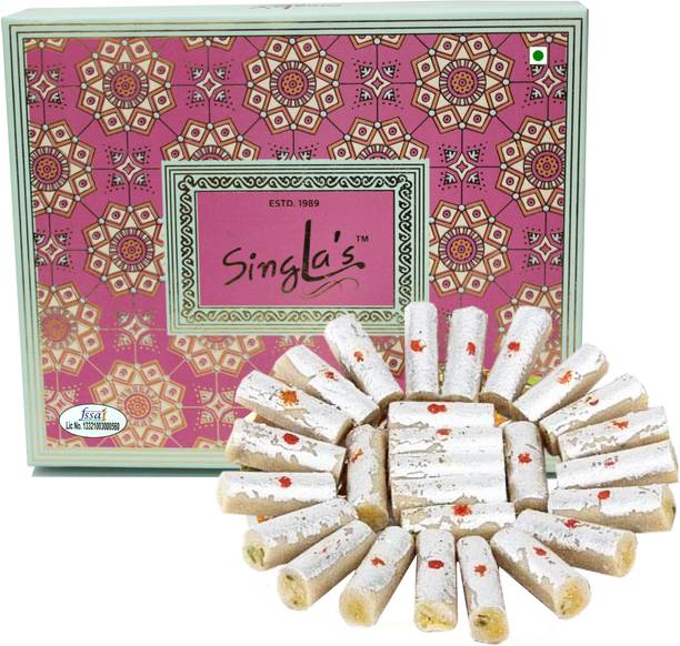 singla's KAJU ROLL 400GM INDIAN mithai sweets Box