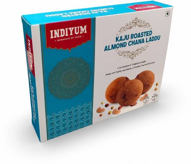 Indiyum Kaju Roasted Almond Chana Laddu Box