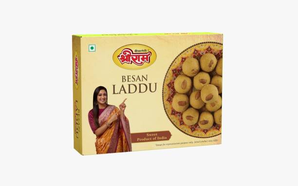 SHREE RAM Besan Laddu | Bikaneri Sweets | Traditional Indian Mithai | Box