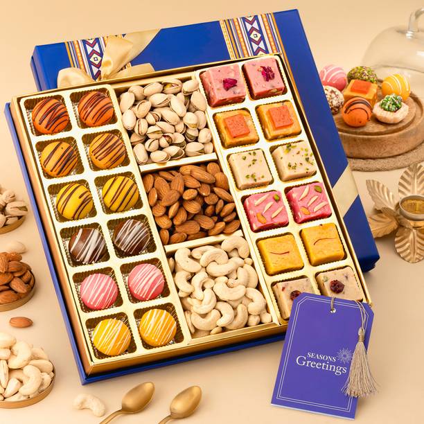 HyperFoods Diwali Sweets Hamper | Elegant Festive Gift Box for Diwali Box
