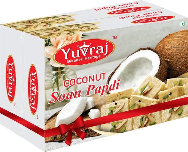 Yuvraj Food Product coconut flavour soan papdi ( 200 gm x 2 ) box Box