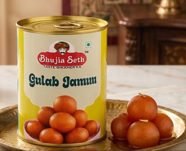 BHUJIYA SETH Gulab Jamun sweets mithai 1 kg tin