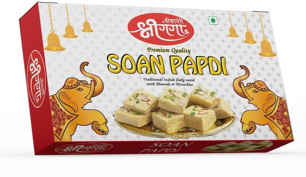Bikaneri Shree Ganga Soft and Flaky Soan Papdi Bikaneri Sweet, Mithai Box