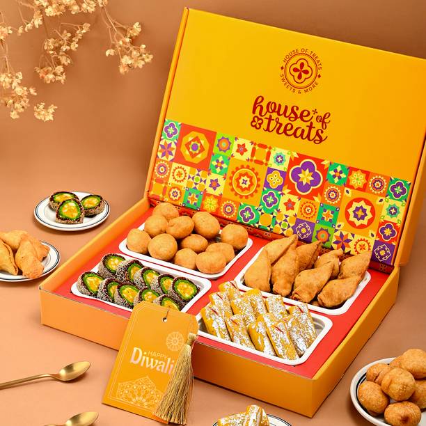 HyperFoods Diwali Joyous Hamper with Greetings Card Box