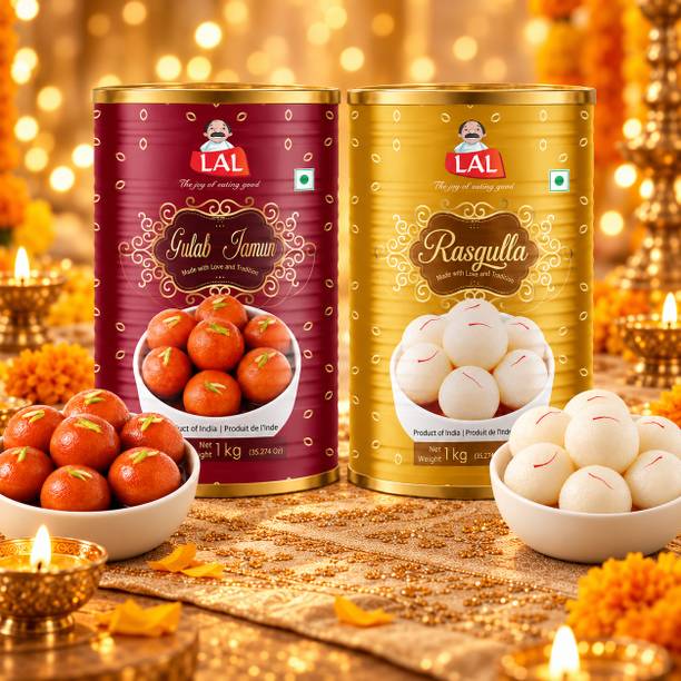 Lal sweets combo pack Gulab Jamun & Rasgulla