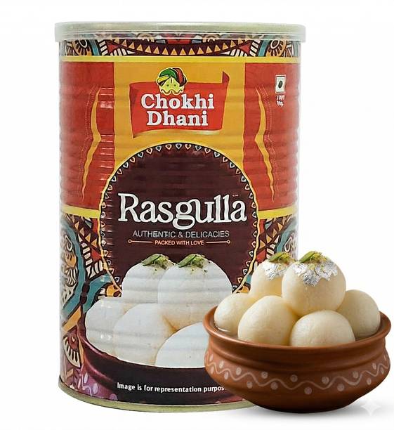 Chokhi Dhani | Soft & Spongy Bengali Rasgulla | Ready to Eat Indian Sweet |