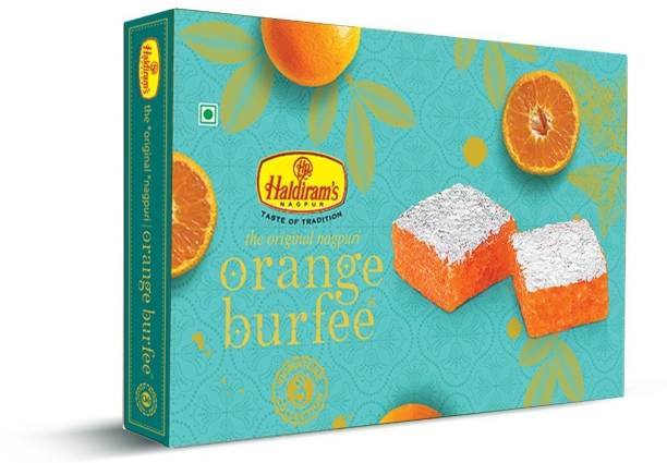 Haldiram's Orange Burfee Box