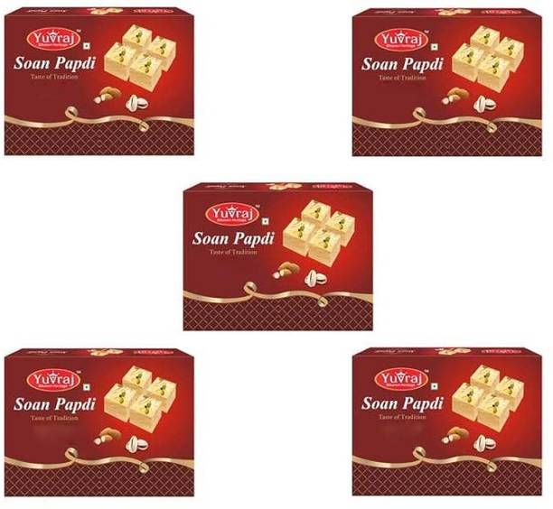 Yuvraj Food Product Festive sweets combo Patisa box (200 gm x 5 ) Box