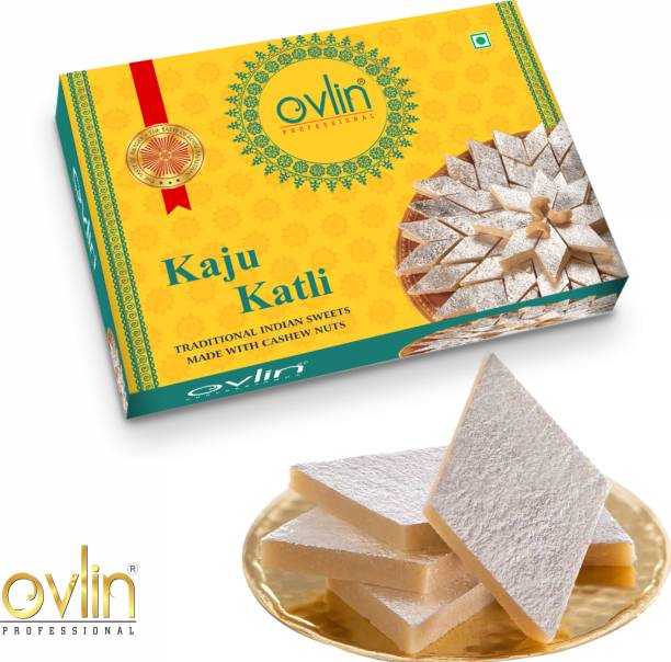 Ovlin Premium Kaju Katli| Authentic Indian Cashew Sweet |kaju Barfi|Indian Mithai Box