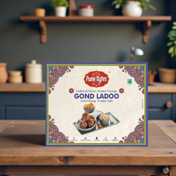 Pune Bytes Gond Ladoo 200gm Box