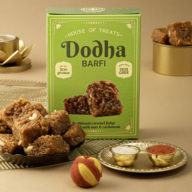 HyperFoods Bhai Dooj Gift Hamper Dodha Barfi 200 Grams Combo