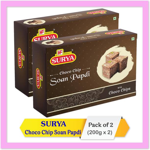 Surya Choco Chip Soan Papdi 200g (Pack of 2) Box