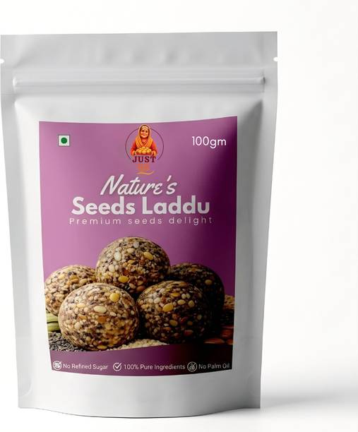 JUST SUDH Seeds Laddu Healthy Mix Seeds Laddo Protein Energy Natural Sweet Pouch