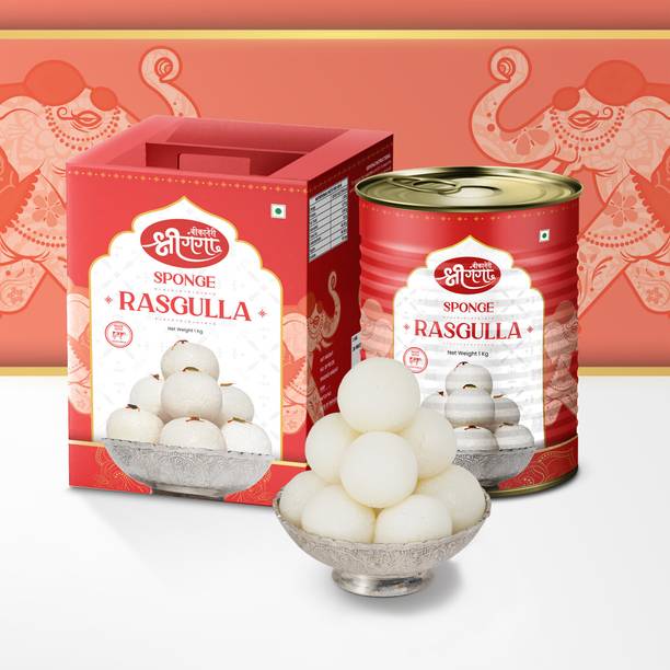 Bikaneri Shree Ganga Rasgulla 40 Pieces Traditional Sweets Tin