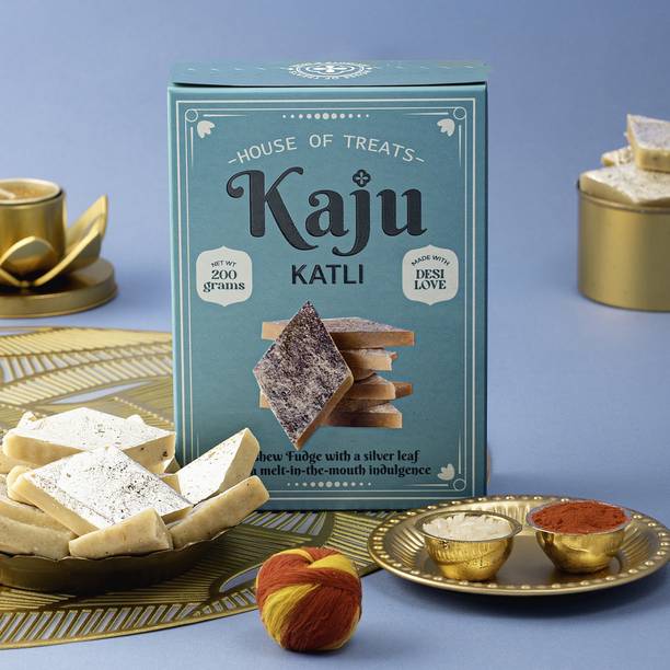 HyperFoods Bhai Dooj Gift Hamper Kaju Katli 200 Grams Combo