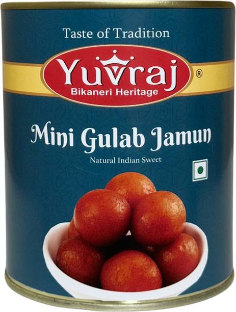 Yuvraj Food Product Mini Gulab jamun sweets 1 kg tin Can