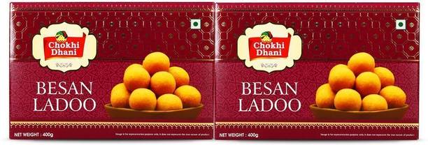 Chokhi Dhani Foods Besan Ladoo | Authentic Indian Sweets | Indian Mithai | Festival Sweets Pouch