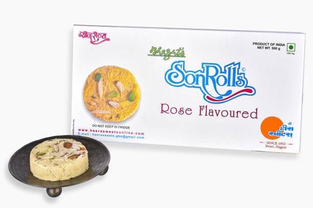 Bhagat's Heera Sweets SonRolls Rose Flavoured Mithai Box