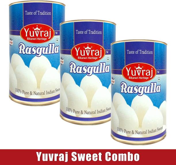 Yuvraj Food Product Bikaneri Rasgulla Mini Gift pack of 3 ( 500 gm * 3 )
