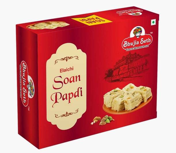 BHUJIYA SETH Elaichi soan papdi box 200 gm Box