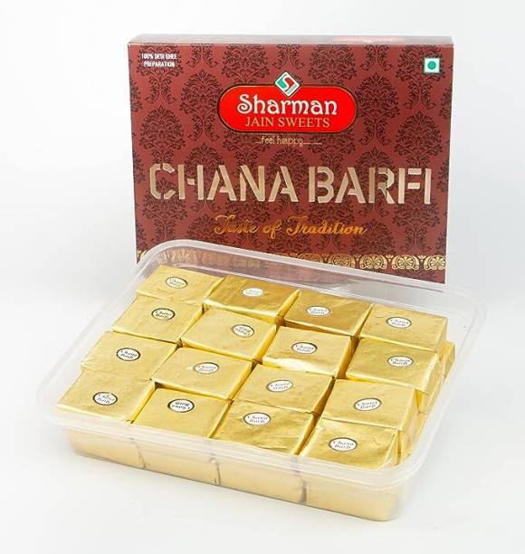 Sharman Jain Sweets Chana Barfi 1000 grams Box