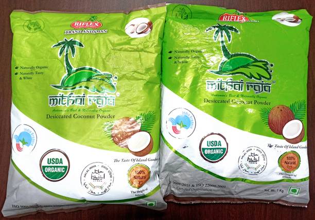 RIFLEX MITHAI RAJA DESICCATED COCONUT POWDER 2X1KG Pouch