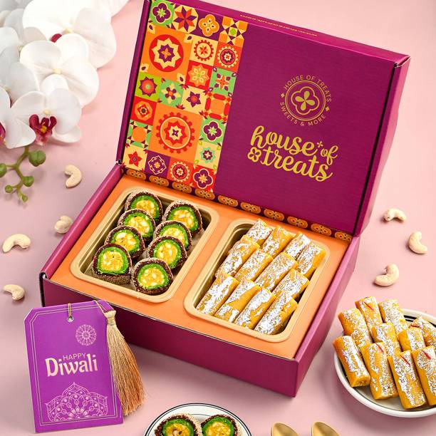 HyperFoods Diwali Splendor Hamper with Greetings Card Box