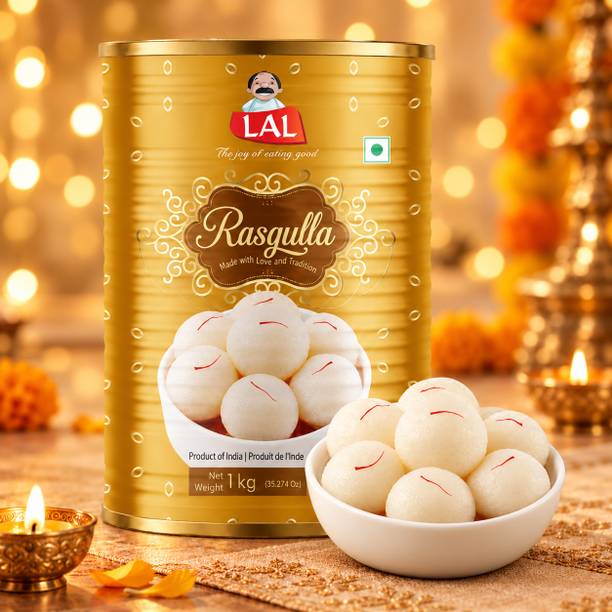 Lal Sweets Rasgulla Pack 1 | Fresh Soft & Spongy Rasgulla