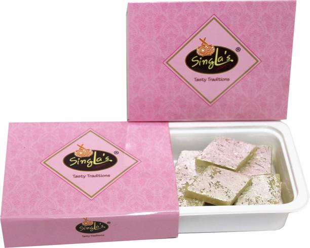 Singla Sweets Kaju Barfee 200g Indian Mithai burfi Vacuum Pack