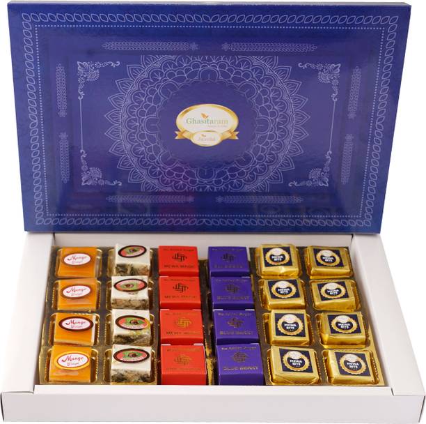 Ghasitaram Gifts Sweets-Best Assorted Bites 24 pcs Box