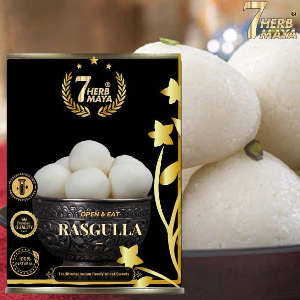 7Herbmaya Sponge Rasgulla | White Rasgulla - A Divine Taste of Indian Sweet Can