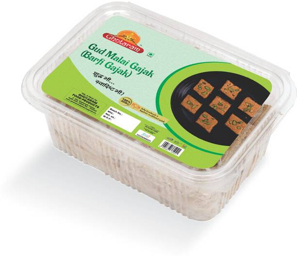 GHOTARAM Malai Barfee Gajak Barfi / Til Burfee-Barfi Chikki Til ki Desi Mithai-240g*1Pk Box