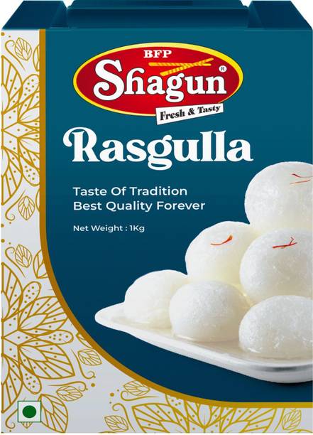Bfp Shagun Rasgulla 1Kg Biknaeri Best Sweets Tin